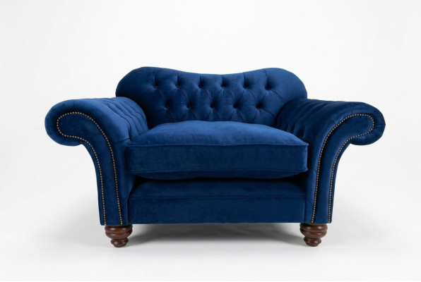 Chesterfield Design Sofa Fotel Kanapa Luksusowy Tekstylia Alkowy Jednoosobowa #132