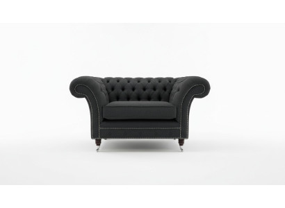Chesterfield fotel telewizyjny Kanapa 1-osobowa Sofa Tkanina Materiał Kanapy Tapicerowane