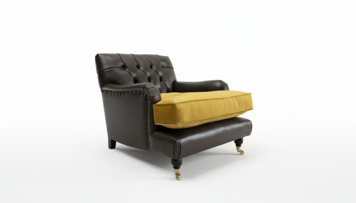 Sofa do salonu Fotel Klubowy Relaks Kanapa Fotel Poduszka Krzesło 1-osobowe TV Chesterfield