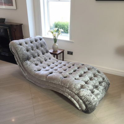 Chesterfield Szezlong Sofa Leżak Leżanka Relaks Leżaki Dekoracyjne Skóra