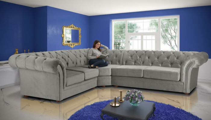 245x308cm Kanapa Podkładka Chesterfield Sofa Custom Made Kanapy Sofy Ustawić