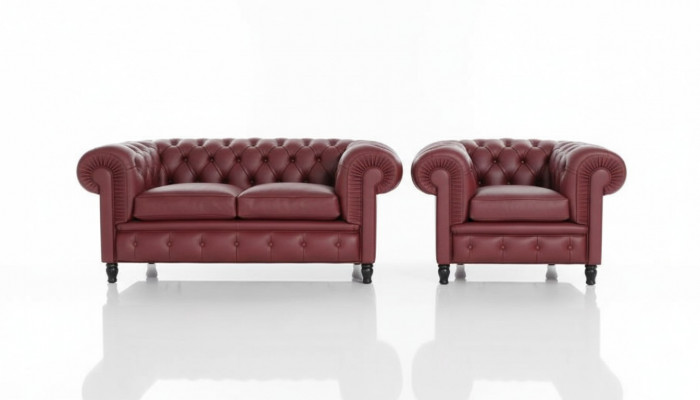 Chesterfield Couch Podkładka 2+1 miejsce do siedzenia Meble tapicerowane Zestaw sofowy Couches Sofy