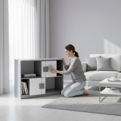 Kredens Szafa Komoda wysoka do salonu Komody Designer