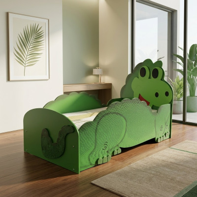 Dino Duże łóżko z materacem składanym żłobek Kinder Pokój łóżka