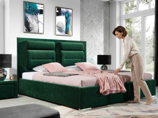 Projektant Łóżko Sypialnia łóżka Włókienniczy Skóra Hotel Luxury Podkładka Aksamit