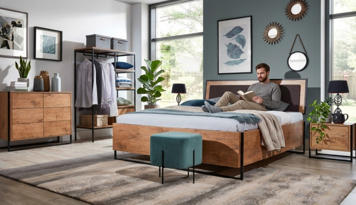 Drewno Designer Łóżko Sypialnia łóżko Włókienniczy Skóra Hotel Luxury Podkładka