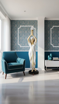 Designerska lampa podłogowa Egipcjanka postać stojąca lampa lampa stojąca lampa stojąca figura