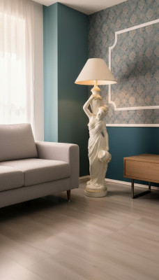 Lampa podłogowa do salonu Lampa lampy stojące XXL design Lampa rzeźba figurowa nowość