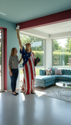 Statua Wolności XXL 240cm Statua Wolności Figura USA Liberty Sculptures Nowy 6807