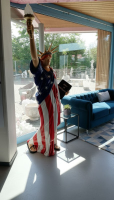 Statua Wolności XXL 240cm Statua Wolności Figura USA Liberty Sculptures Nowy 6807