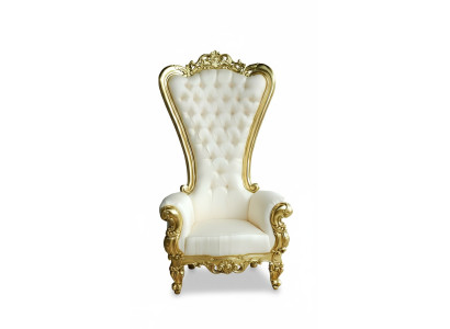 Throne Fotel Royal Podkładka Chesterfield Aksamit 1 miejsce siedzące Antyk Stil Krzesła