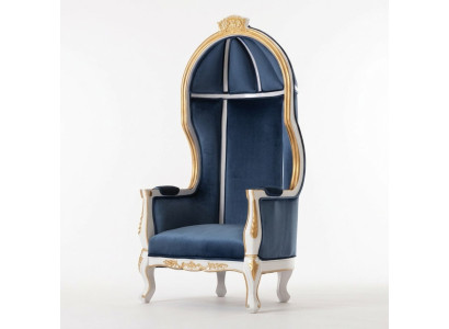 Throne Fotel Royal Podkładka Chesterfield Aksamit 1 miejsce siedzące Antyk Stil Krzesła