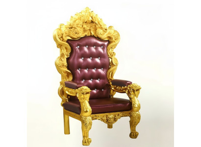 Throne Fotel Royal Podkładka Chesterfield Aksamit 1 miejsce siedzące Antyk Stil Krzesła
