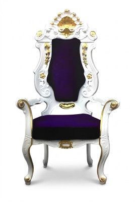 Throne Fotel Royal Podkładka Chesterfield Aksamit 1 miejsce siedzące Antyk Stil Krzesła