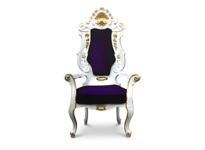 Throne Fotel Royal Podkładka Chesterfield Aksamit 1 miejsce siedzące Antyk Stil Krzesła