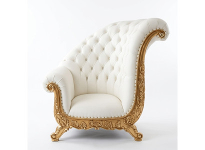Throne Fotel Royal Podkładka Krzesła Chesterfield Aksamit 1 miejsce siedzące w stylu Antyka