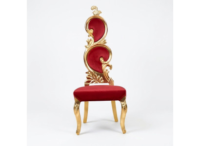 Throne Fotel Royal Krzesła Podkładka Chesterfield Aksamit 1 miejsce siedzące w stylu Antyka