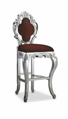 Stołek Barowy Royal Podkładka Chesterfield Aksamit 1 miejsce siedzące Antyk Style Krzesło