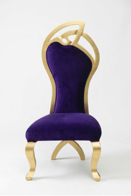 Tron Krzesła Fotel Royal Aksamit Podkładka Chesterfield 1 miejsce siedzące w stylu Antyka