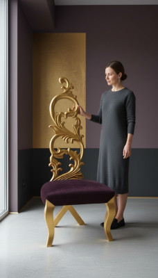 Throne Fotel Royal Podkładka Chesterfield Aksamit 1 miejsce siedzące Antyk Stil Krzesła