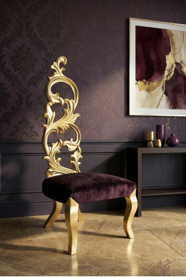 Throne Fotel Royal Podkładka Chesterfield Aksamit 1 miejsce siedzące Antyk Stil Krzesła