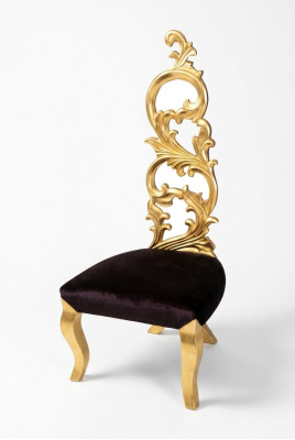 Throne Fotel Royal Podkładka Chesterfield Aksamit 1 miejsce siedzące Antyk Stil Krzesła