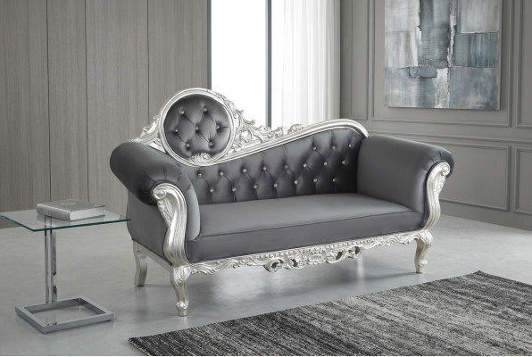 Throne Fotel Royal Podkładka Chesterfield Aksamit 2 miejsce siedzące Antyk Stil Krzesła