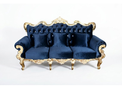 Sofa Throne Royal Podkładka Chesterfield Aksamit 3 miejsce siedzące Antyk Style Sofas Nowość