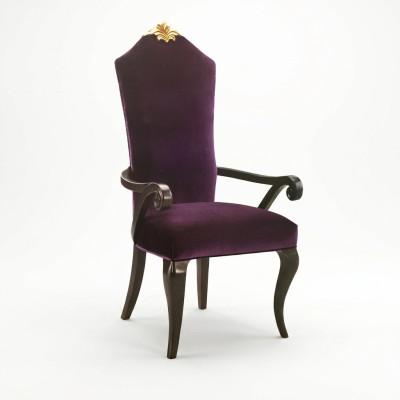 Krzesło Krzesła Tron Fotel Zestaw jadalnia designerskie Drewno Antyk w stylu barokowym