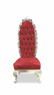 Red Throne Fotel Royal Podkładka Siedziba Antyk Style Krzesło Chesterfield Design