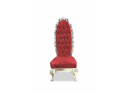 Red Throne Fotel Royal Podkładka Siedziba Antyk Style Krzesło Chesterfield Design
