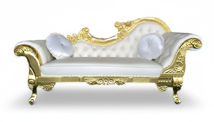 Szezlong Noble Chesterfield Szezlong w stylu Antyk Leżanka szezlong rozkładany nowy