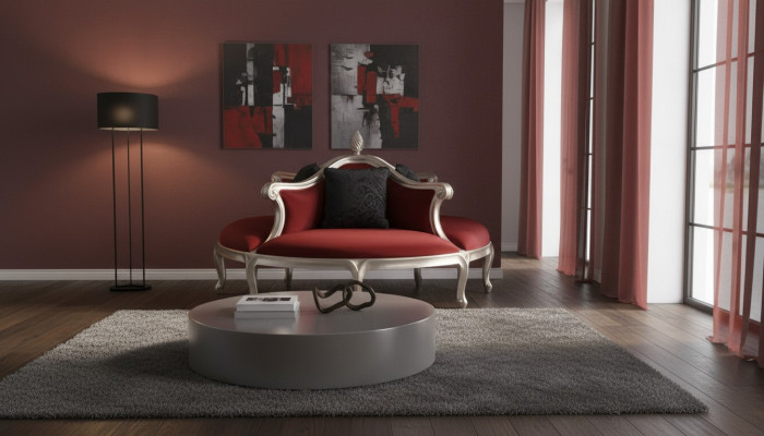 Okrągły Sofa Podkładka Kanapa Podkładka Chesterfield Aksamit 4 miejsce siedzące w stylu Antyka