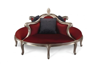 Okrągły Sofa Podkładka Kanapa Podkładka Chesterfield Aksamit 4 miejsce siedzące w stylu Antyka