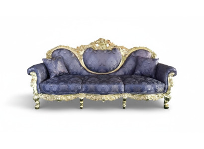 Throne Sofa Queen Podkładka Aksamit 3 miejsce siedzące Antyk Stil Fotel Lounge Chesterfield