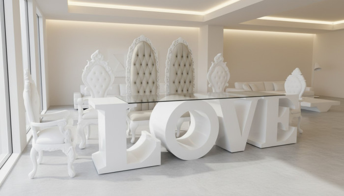 Wedding Luxury Stół obiadowy Tabela Barokowy Rokoko Solidny Klasyczne stoły