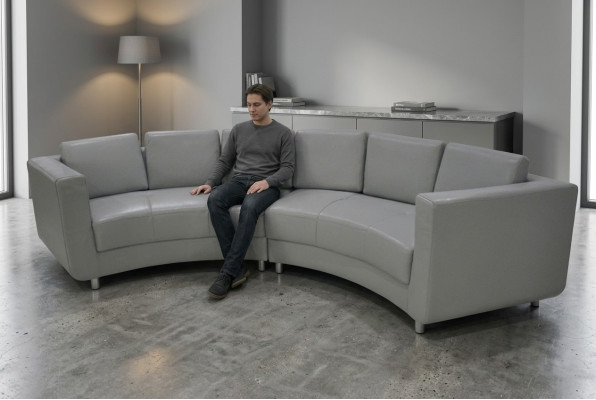 Okrągłe Sofa Living Meble Skóra Sofy Kanapy Podkładka Siedziba Okrągłe Krajobraz Narożnik Nowość