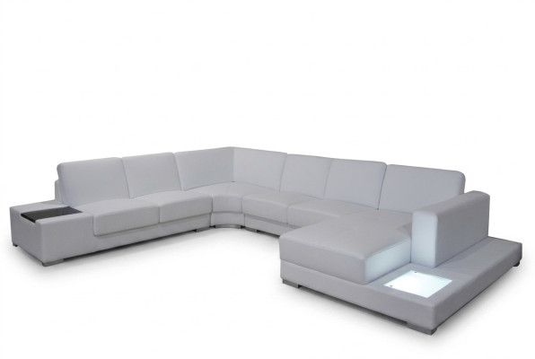 Skórzana sofa kanapa Żywy krajobraz Narożnikowa kanapa Ustawić Design Nowoczesna Sofa Kształt U A1110
