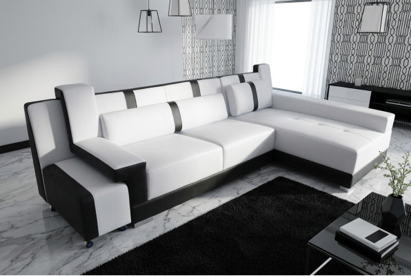 Narożnik Sofa Kanapa Podkładka Narożnik Siedziba Ustawić Żywy krajobraz Podświetlany L Shape Skóra