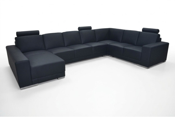Skórzana sofa kanapa Żywy krajobraz Narożnikowa kanapa Ustawić Design Modern Sofa Kształt U