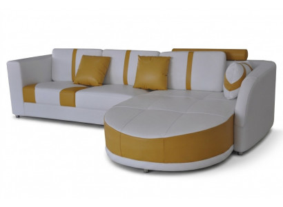 Skóra Narożnik Sofa Kanapa Podkładka Siedziba Living Modern Design Meble Ustawić
