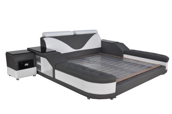 Skóra Design Podkładka łóżka Double Modern 140/160/180/200 Łóżko LB8817