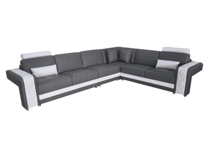 Skórzana sofa kanapa Żywy krajobraz Narożnik Ustawić Design Nowoczesna sofa dekoracyjna w kształcie litery L