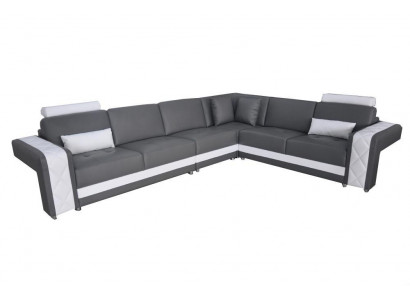 Skórzana sofa kanapa Żywy krajobraz Narożnik Ustawić Design Nowoczesna sofa dekoracyjna w kształcie litery L