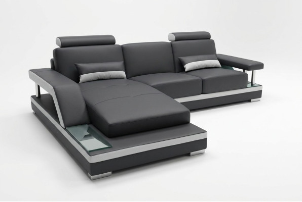 Skórzana sofa Żywy krajobraz Narożnik Ustawić Design Nowoczesna sofa w kształcie litery L