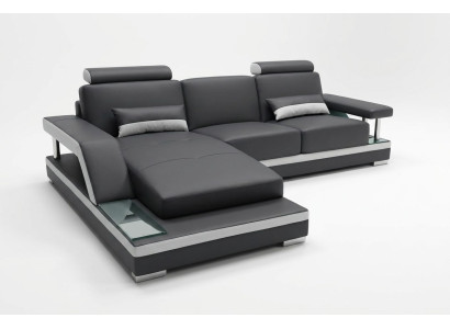 Skórzana sofa Żywy krajobraz Narożnik Ustawić Design Nowoczesna sofa w kształcie litery L