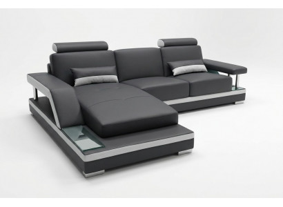 Skórzana sofa Żywy krajobraz Narożnik Ustawić Design Nowoczesna sofa w kształcie litery L