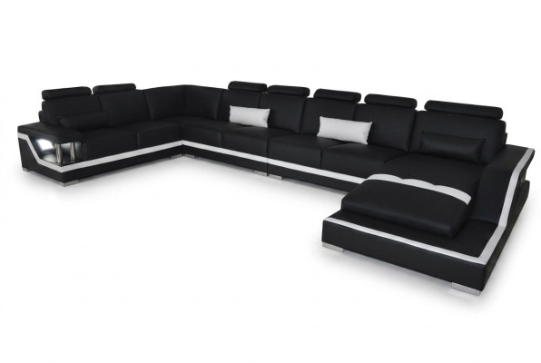 Skórzana sofa Żywy krajobraz Narożnik Ustawić Design Nowoczesna Sofa Kształt U