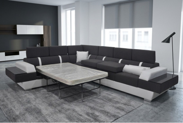 Skórzana Sofa Kanapa Żywy krajobraz Narożnik Ustawić Design Nowoczesna Sofa L-Shape K5015D