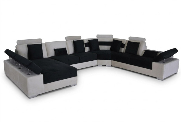 Sofa Skórzana Kanapa Żywy krajobraz Narożnik Ustawić Design Nowoczesna Sofa Kształt U K5014 Nowość